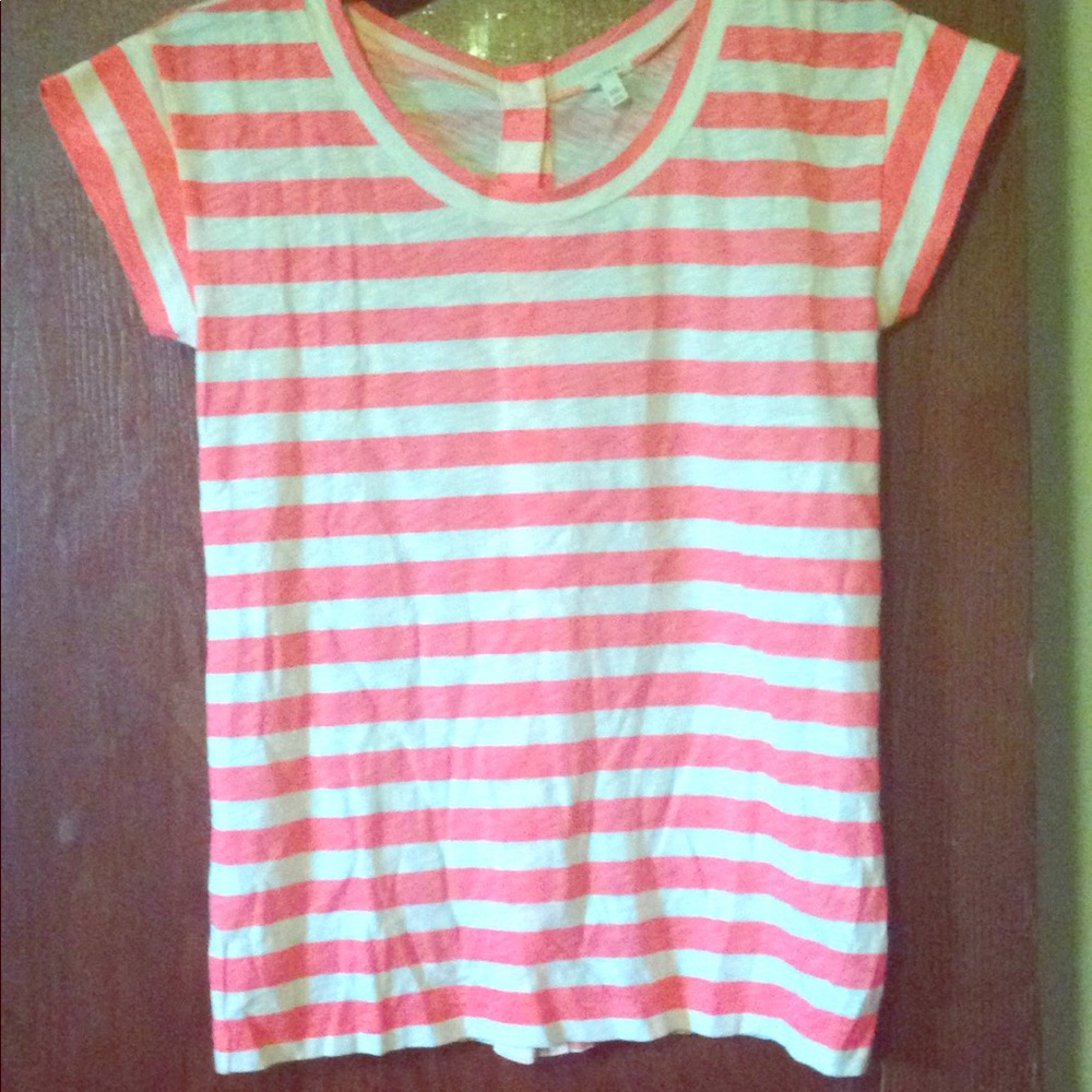 NWT J.Crew Button-back pink T-shirt